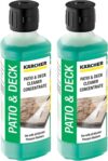 KARCHER Genuine Patio + Deck Pressure Washer Cleaner Detergent Fluid - 2 pack